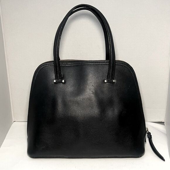 Kate Spade Patterson Drive Pebbled Leather Dome Satchel Black Designer Handbag - Picture 3 of 14
